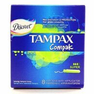 Женские гигиенические тампоны с аппликатором Tampax Compak Super, 8 шт