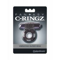 Виброкольцо на пенис для 100% эрекции Fantasy C-Ringz Vibrating Super Ring Black