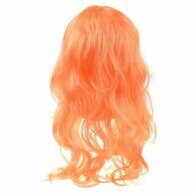 Дерзкий оранжевый парик с длинными волосами