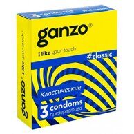 Классические презервативы со смазкой Ganzo Classic № 3