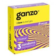 Тонкие презервативы Ganzo Sense №3