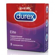 Сверхтонкие презервативы "Durex №3 Elite" для большей чувствительности
