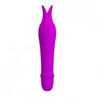 Силиконовый вибростимулятор для женского удовольствия, фиолетовый, 14.5 см