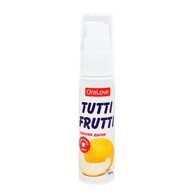 Съедобный лубрикант для оральных ласк "Tutti-Frutti" со вкусом дыни, 30 мл
