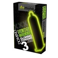 Светящиеся презервативы Domino Neon Green, 3 шт