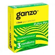 Ультратонкие презервативы Ganzo Ultra thin №3