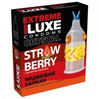 Презерватив Luxe Extreme Медвежий Капкан с ароматом клубники, 1 шт