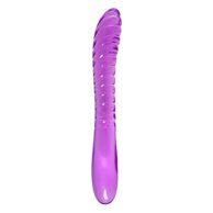 Двусторонний анально-вагинальный дилдо "Frica", TPE, фиолетовый, 23 см