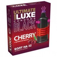 Презерватив черный Luxe Black Ultimate Болт На 32 с ароматом вишни, 1 шт
